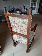 Antieke eikenhouten stoel met bloemmotief oude antieke stoe, Antiek en Kunst, Antiek | Meubels | Stoelen en Banken, Ophalen