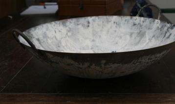 fusing glas RVS wok-vorm Ø 38,5 cm  beschikbaar voor biedingen