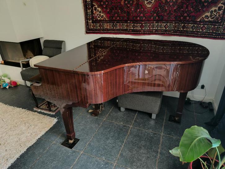 PRIJS VERLAAGD! Yamaha G2 vleugel mahonie hoogglans, Muziek en Instrumenten, Piano's, Gebruikt, Vleugel, Bruin, Hoogglans, Ophalen of Verzenden