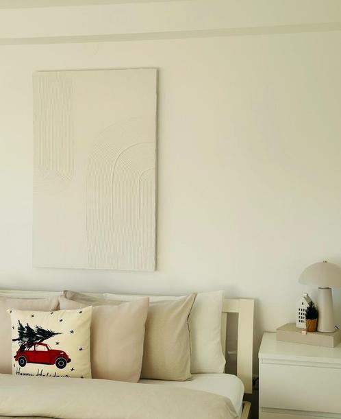 Handmade White Wall Art – Unique Piece + FREE Photo Album, Huis en Inrichting, Woonaccessoires | Wanddecoraties, Nieuw, Ophalen of Verzenden