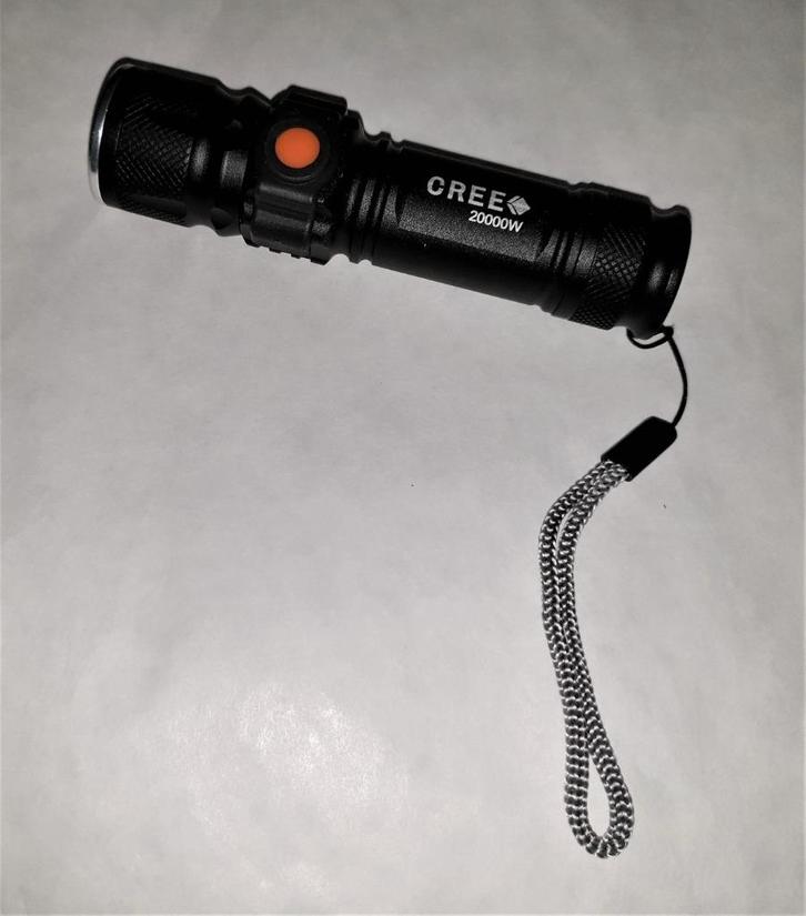 Zaklantaarn door USB oplaadbaar, Caravans en Kamperen, Zaklampen, Nieuw, Accu, Ophalen of Verzenden
