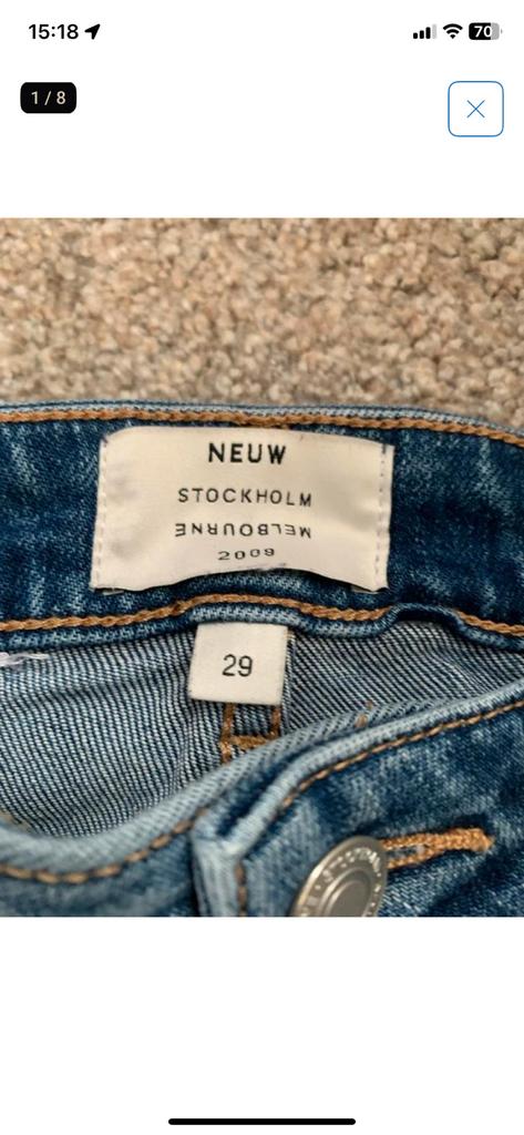 3 jeans Nieuw 38 €420  merken Denham, Bianco, Neuw Stockholm, Kleding | Dames, Spijkerbroeken en Jeans, Ophalen of Verzenden, Nieuw