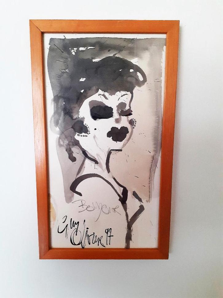 Guy Olivier, 'Bonjour', Antiek en Kunst, Kunst | Schilderijen | Modern, Ophalen of Verzenden