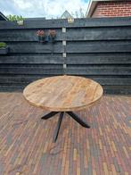 Industrieele eetkamertafel, Huis en Inrichting, Tafels | Eettafels, Ophalen, Rond, Vijf personen of meer, Nieuw