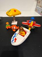 Strand set playmobil 123, Ophalen of Verzenden, Zo goed als nieuw, Complete set