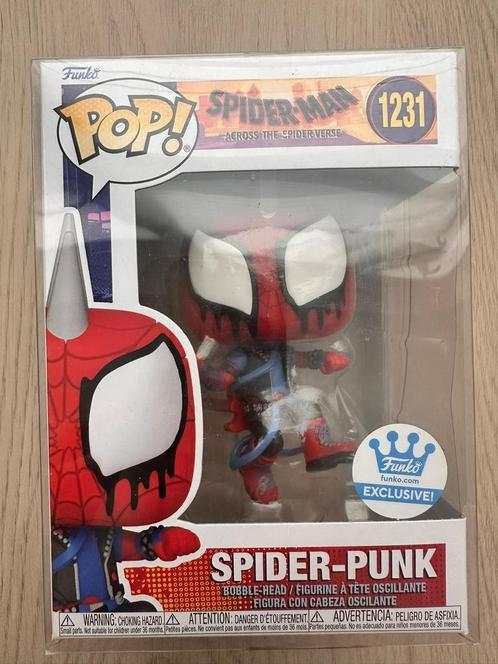 Funko pop! Spider-punk 1221, Verzamelen, Poppetjes en Figuurtjes, Zo goed als nieuw, Ophalen of Verzenden