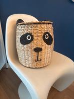 Wasmand / Opbergmand met deksel - Panda Design, Overige materialen, Mand, Rond, Ophalen of Verzenden
