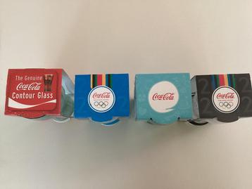 Originele Coca cola glazen in verpakking  beschikbaar voor biedingen