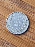 10 cent 1897 Wilhelmina, Postzegels en Munten, Munten | Nederland, Ophalen of Verzenden, Koningin Wilhelmina, 10 cent, Zilver