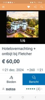 Hotelbon ontbijt fraude, Tickets en Kaartjes, Twee personen, 1 overnachting