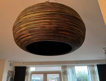 2x Italiaanse design hangen lampen bamboe Elite beschikbaar voor biedingen