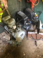afkortzaag, slijpmachine, grote compressor 2 kleine compress, Ophalen of Verzenden