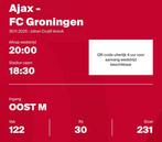 Ticket Ajax -FC Groningen, Losse kaart, Eén persoon, November
