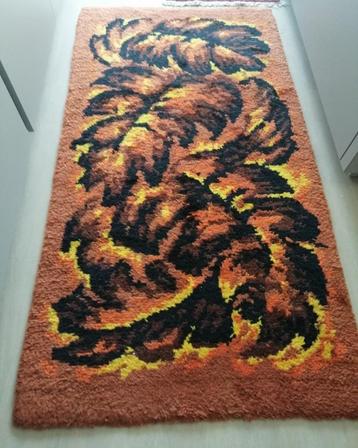 Artistiek Vintage Rya Tapijt vloerkleed Scandinavisch Design beschikbaar voor biedingen