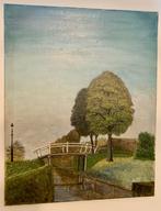 Naief schilderij, sign. OvdH, '68, Antiek en Kunst, Kunst | Schilderijen | Klassiek, Ophalen