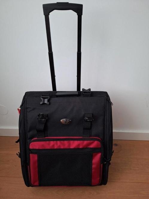 ZGAN Accordeon tas/trolley voor 72 bas, Muziek en Instrumenten, Accordeons, Zo goed als nieuw, 72-bas, Overige merken, Ophalen
