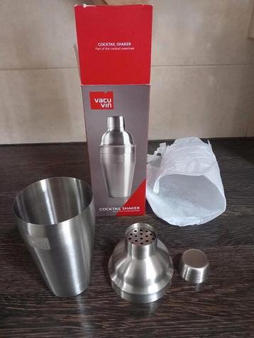 Cocktailshaker van vacu vin ( nieuw in doos) beschikbaar voor biedingen