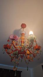 Gekleurde kroonluchter kinderkamer, Huis en Inrichting, Lampen | Kroonluchters, Ophalen, Gebruikt