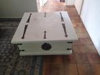 Salontafel houten kist, Huis en Inrichting, Ophalen, Gebruikt, 50 tot 100 cm, 75 tot 100 cm