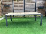Tuintafel 220 x 100 cm. Polywood / Aluminium Kleur: Sand, Ophalen, Nieuw, Rechthoekig, Aluminium