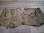 Broekrok goud s feest 2 stuks zgan, Kleding | Dames, Overige kleuren, Ophalen of Verzenden, Maat 36 (S), Boven de knie