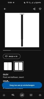 3x IKEA Olov tafelpoot, Ophalen, Zo goed als nieuw, 50 tot 100 cm, 50 tot 100 cm