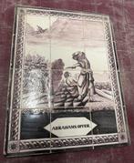 Tegeltabeau abrahams offer 12 tegels 19e eeuw., Antiek en Kunst, Ophalen