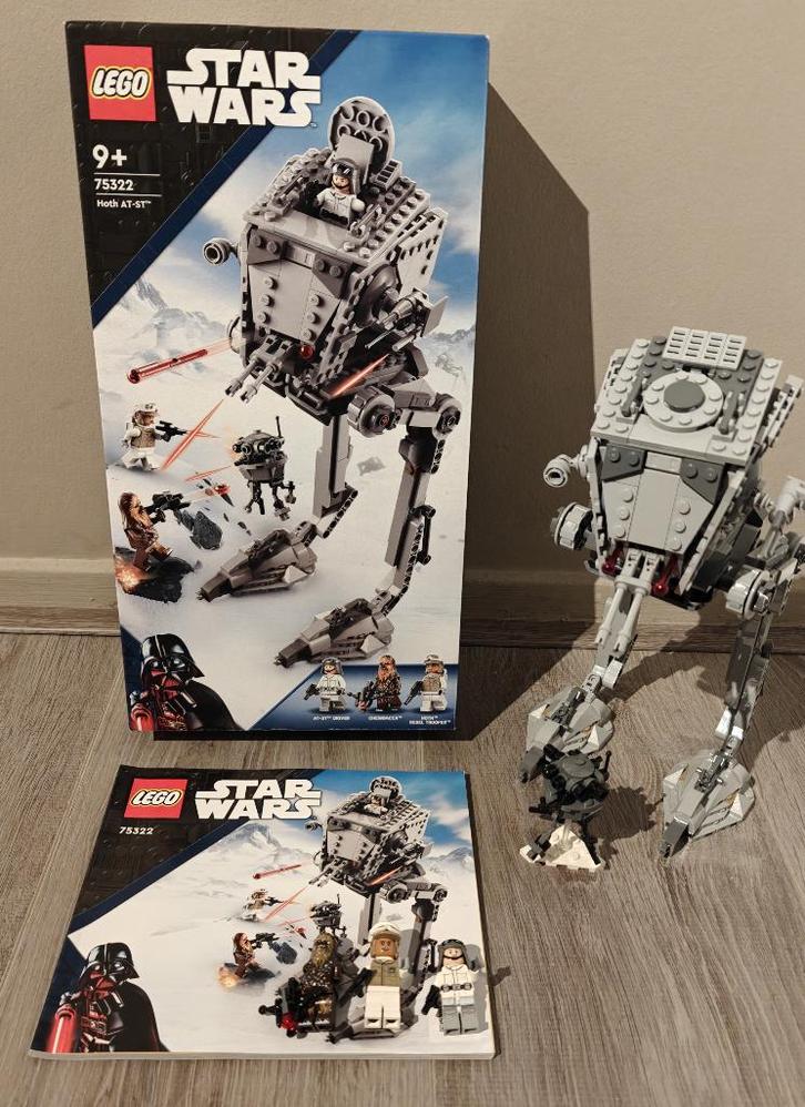 LEGO - Star Wars - Hoth AT-ST 75322, Kinderen en Baby's, Speelgoed | Duplo en Lego, Zo goed als nieuw, Lego, Complete set, Ophalen of Verzenden