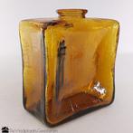 Amberkleurig glas brutalistische vaas, Overige kleuren, -, -, Ophalen of Verzenden