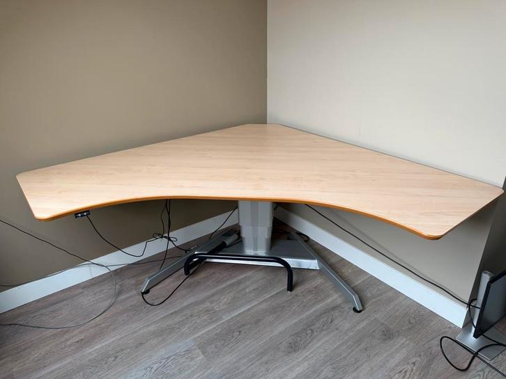 Elektrisch Hoog Laag Bureau 224x120cm, Huis en Inrichting, Bureaus, Gebruikt, Stabureau, Elektrisch, Ophalen