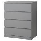 IKEA MALM – Chest of 4 Drawers (Grey) – Good condition, Ophalen, 50 tot 100 cm, Zo goed als nieuw, 3 of 4 laden