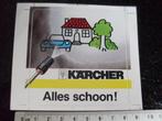sticker karcher logo alles schoon! hogedrukreiniger, Verzenden, Zo goed als nieuw, Merk