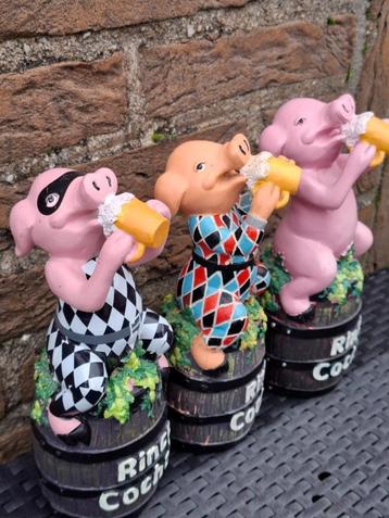 Set van 3 Rince Cochon beelden (Zeldzaam) beschikbaar voor biedingen