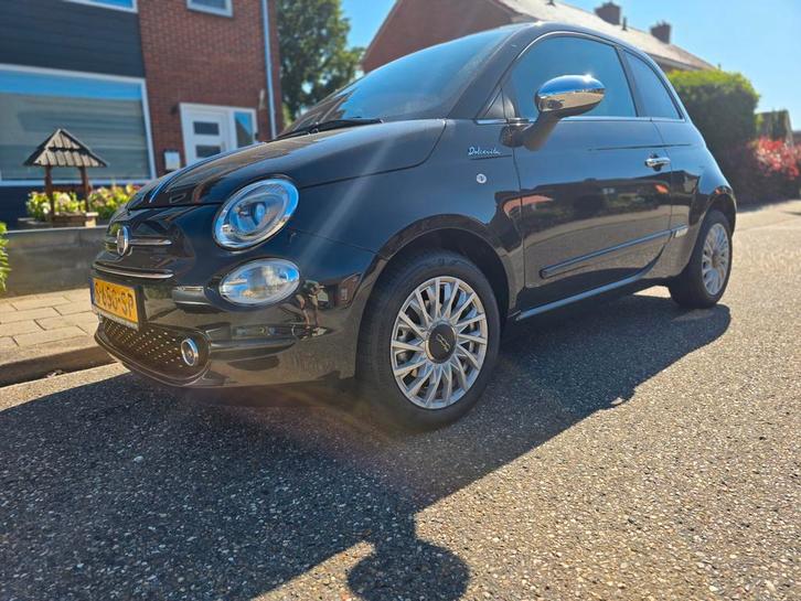 Fiat 500 1.0 70pk Hybrid 2023 Zwart, Auto's, Fiat, Bedrijf, ABS, Airbags, Airconditioning, Alarm, Android Auto, Apple Carplay