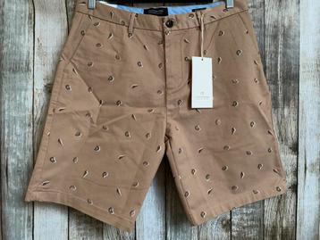 Scotch & Soda Stuart beige gave nieuwe short (Maat W31) beschikbaar voor biedingen