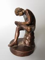 Brons beeld man Adonis Spinario Grand Tour Italy, Antiek en Kunst, Verzenden