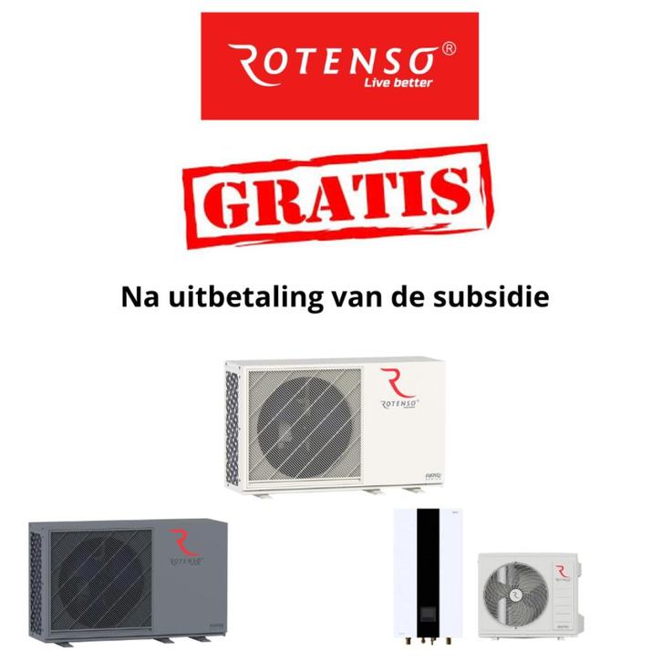 Rotenso BI bloc warmtepomp Gratis na subsidie, Doe-het-zelf en Verbouw, Verwarming en Radiatoren, Nieuw, Overige typen, 800 watt of meer