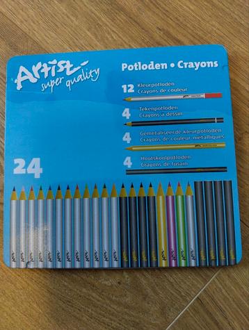 artist super quality potloden 24 stuks  beschikbaar voor biedingen