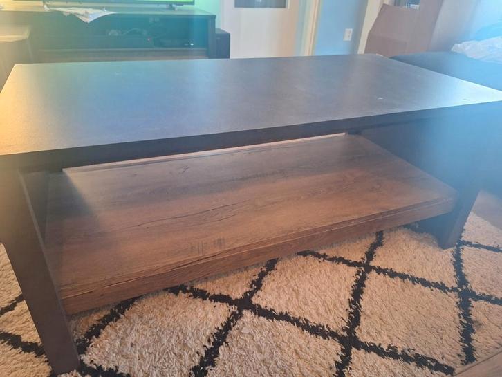 Salontafel, eettafel, bureau en vitrine kast gratis, Huis en Inrichting, Tafels | Salontafels, Gebruikt, Ophalen