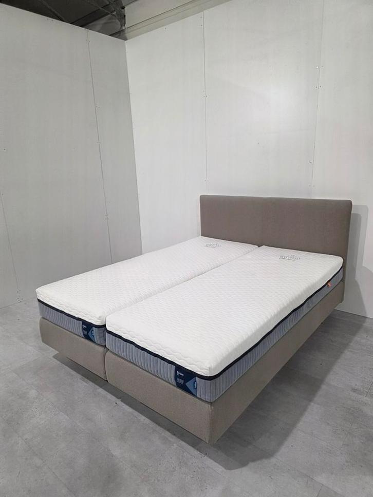 Boxspring Auping 160x200 + Evolve matrassen, Huis en Inrichting, Slaapkamer | Bedden, Zo goed als nieuw, Tweepersoons, 160 cm