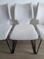 Eethoekstoelen 6, Huis en Inrichting, Ophalen, Wit, Zo goed als nieuw, Metaal