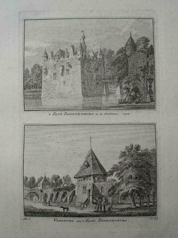 A 37-38 / Bemmel  Slot Doornenburg Kopergravure 1745 beschikbaar voor biedingen