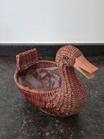 Vintage rieten eend, Ophalen of Verzenden, Huis en Inrichting