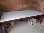 Stevige grote tafel met glad tafelblad voor bijv in kantine, Ophalen, Gebruikt, 200 cm of meer, 50 tot 100 cm