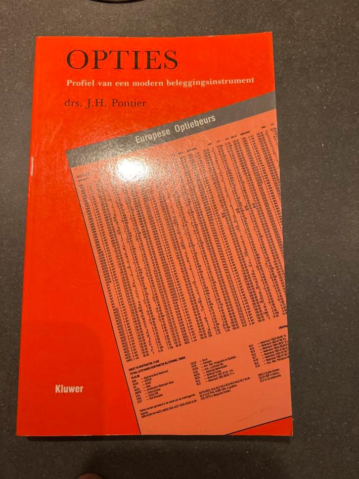 Opties: Profiel van een modern beleggingsinstrument, Boeken, Economie, Management en Marketing, Gelezen, Geld en Beleggen, Ophalen of Verzenden