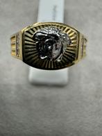 14K Goud-Zegel Ring-Versace MedusaStyle-4,3Gram-Mt20,5-Nieuw, Nieuw, Goud, Ophalen of Verzenden