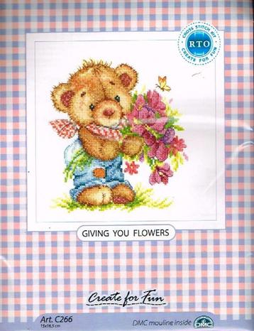 Cado rto borduurpakket, giving you flowers 266 beschikbaar voor biedingen