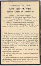Zr. Gesina Jagers op Akkerhuis 1896 Albergen +1961 Roermond, Verzenden, Bidprentje