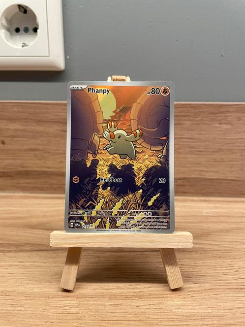 Phanpy 205/191, Surging Sparks, Hobby en Vrije tijd, Verzamelkaartspellen | Pokémon, Zo goed als nieuw, Losse kaart, Foil, Ophalen of Verzenden