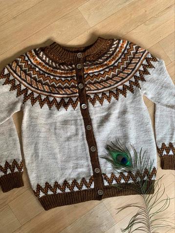 Alafoss Iceland wollen vest S M bohemian wool cardigan beschikbaar voor biedingen